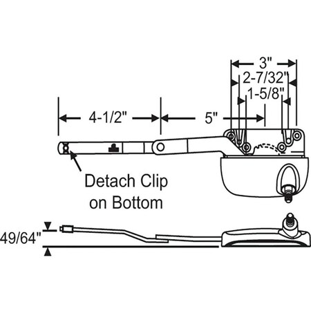 Strybuc Dyad Casement Operator 36-328-3E